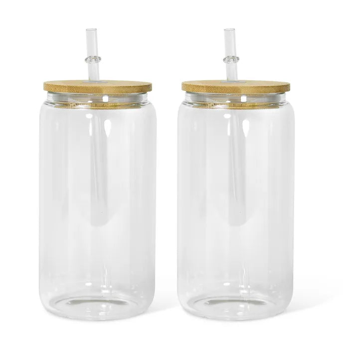 16oz Clear Glass Cup (Not A Snow Globe)