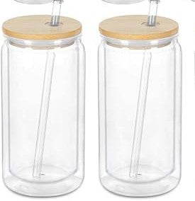 16oz Clear Acrylic Snow Globe Cup